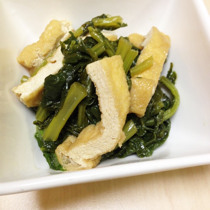 大根菜と油揚げの煮浸し レシピ 作り方 By Colokitchen 楽天レシピ